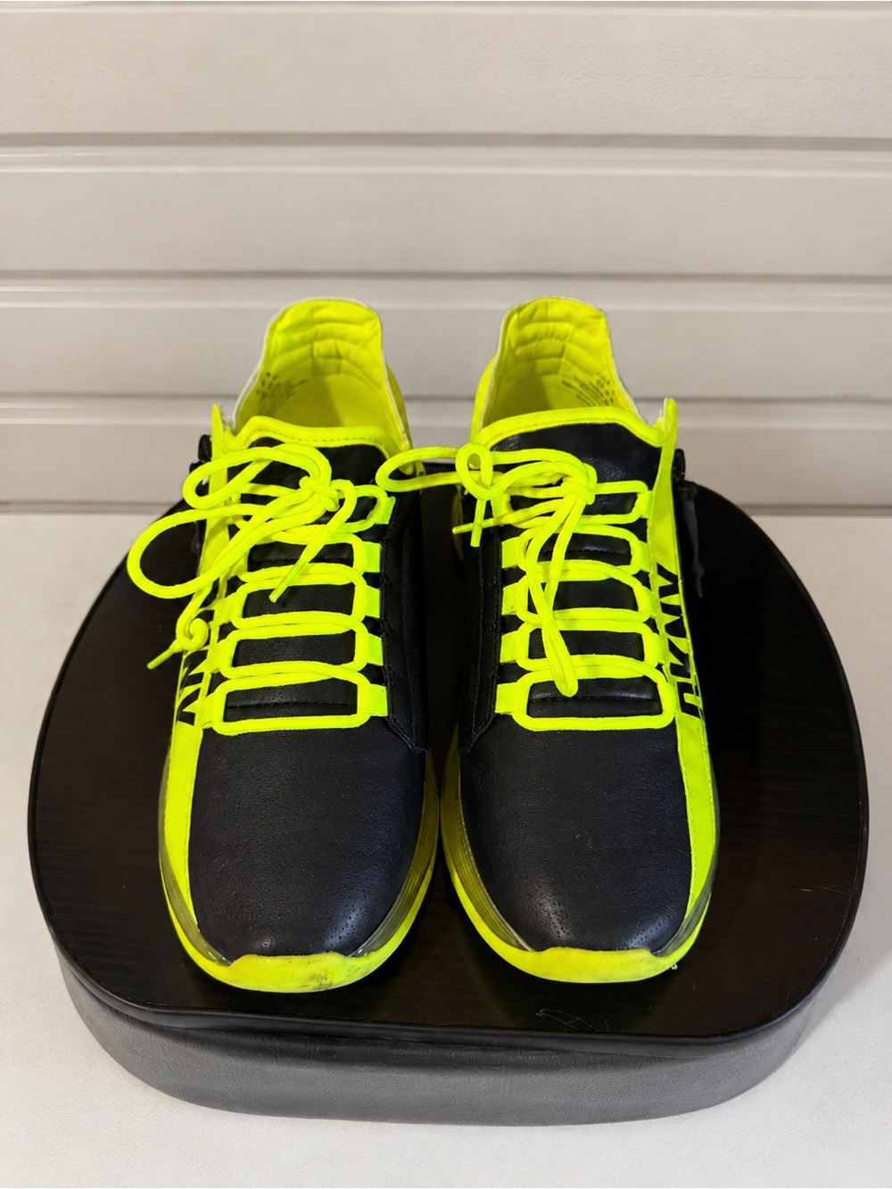DKNY Neon Yellow & Black Sneakers